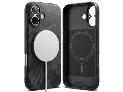 Ringke - Onyx MagSafe ochranný obal na iPhone 17 – maskáčový čierny