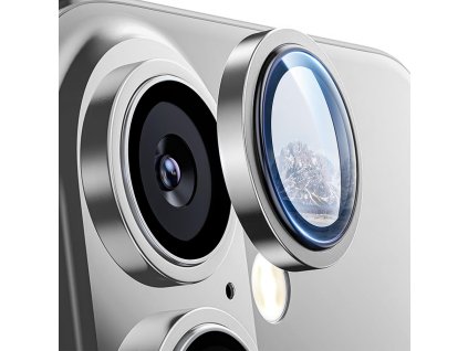 Lito - S+ Camera Glass Protector ochrana objektívu pre iPhone 17 – strieborná