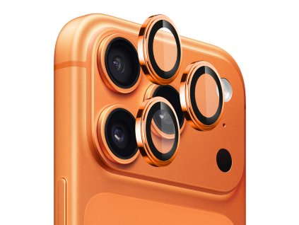 Lito - S+ Camera Glass Protector ochrana objektívu pre iPhone 17 Pro / iPhone 17 Pro Max – oranžová