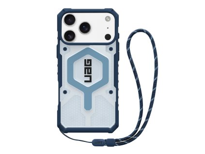 UAG - Pathfinder Clear MagSafe ochranný obal na iPhone 17 Pro Max – modrý Blues Lanyard