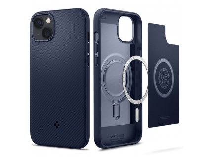 Spigen Mag Armor obal na - iPhone 14 - námornícka modrá