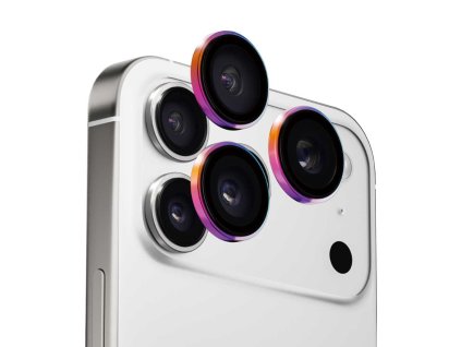 ANANK – AR Lens Guard kovový rámik s ochranným sklom objektívu na iPhone 17 Pro / iPhone 17 Pro Max – titánovo plameňový