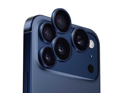 ANANK – AR Lens Guard kovový rámik s ochranným sklom objektívu na iPhone 17 Pro / iPhone 17 Pro Max – modrý