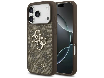 Guess – Hardcase 4G Big Logo obal na iPhone 17 Pro Max – hnedý