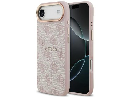Guess – Hardcase 4G Classic MagSafe obal na iPhone 17 Air – ružový
