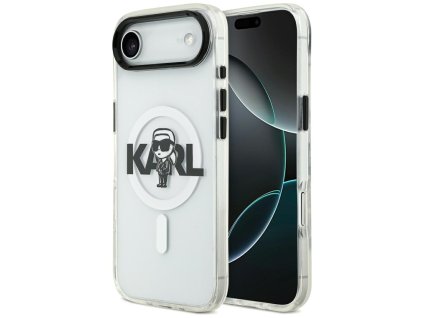 Karl Lagerfeld – IML MagSafe Sketch Logo obal na iPhone 17 Air – priehľadný Karl