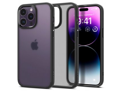 Spigen Ultra Hybrid ochranný obal na - iPhone 14 pro - Frost čierna