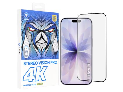 Lito – D+ Max 4K ochranné sklo na iPhone 17 / iPhone 16 Pro – čierne