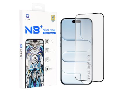 Lito – NB Screen Protector ochranné sklo na iPhone 17 Air – čierne