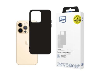 3mk - Matt Case obal na iPhone 13 Pro Max – čierny