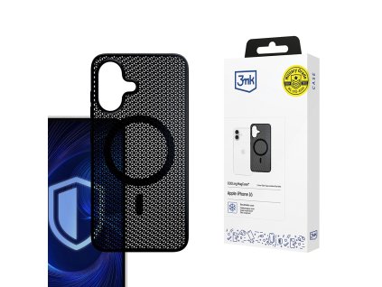 3mk - COOLing MagCase chladený magnetický obal na iPhone 16 - čierny