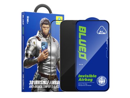 Blueo – Anti-Broken ochranné sklo na iPhone 17 Air – čierne