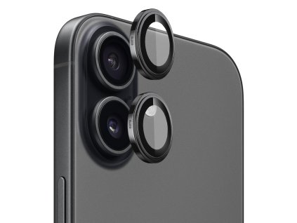 Blueo – Sapphire Crystal Original ochranné sklo objektívu na iPhone 17 – čierne