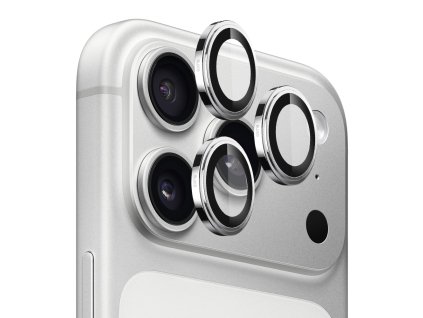 Blueo – Sapphire Crystal Original ochranné sklo objektívu na iPhone 17 Pro / iPhone 17 Pro Max – strieborné