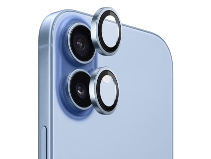 Blueo – Original Metal Frame Lens Glass kovový rámik s ochranným sklom objektívu na iPhone 17 – svetlomodrý
