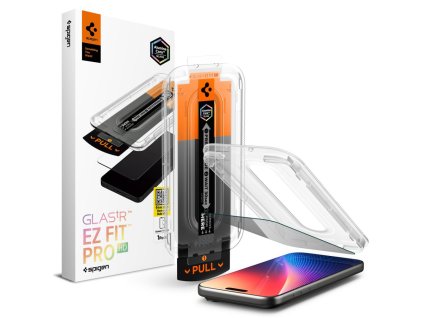 Spigen – Glas.tR EZ-FIT Pro ochranné sklo na iPhone 16 Pro Max / iPhone 17 Pro Max – Privacy