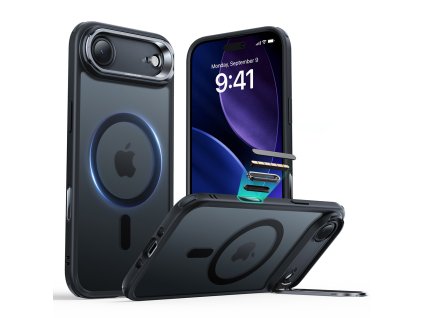 ESR – Classic Hybrid HaloLock Kickstand ochranný obal s podstavcom na iPhone 17 Air – matný čierny