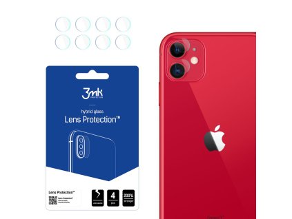 3mk - Lens Protection (4 ks) ochranné sklo objektívu na iPhone 11 – priehľadné