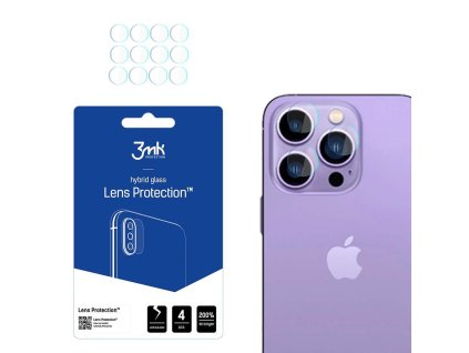 3mk - Lens Protection (4 ks) ochranné sklo objektívu na iPhone 14 Pro Max / iPhone 14 Pro – priehľadné
