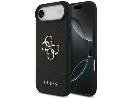 Guess – Hardcase 4G Grained Big and Classic Logo obal na iPhone 17 Air – čierny