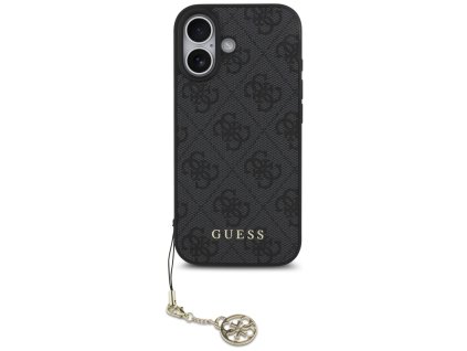 Guess – Hardcase 4G Charm Cradle MagSafe obal na iPhone 17 – čierny