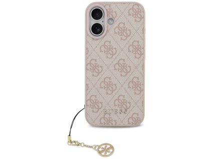 Guess – Hardcase 4G Charm Cradle MagSafe obal na iPhone 17 – ružový