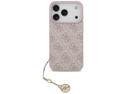 Guess – Hardcase 4G Charm Cradle MagSafe obal na iPhone 17 Pro – ružový