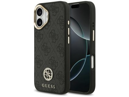 Guess – Hardcase 4G Strass Logo MagSafe obal na iPhone 17 – čierny