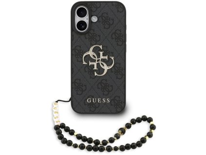 Guess – Hardcase 4G Classic Logo s popruhom obal na iPhone 17 – čierny