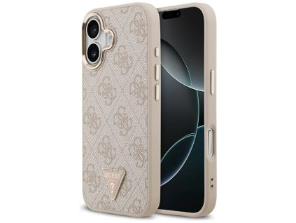 Guess – Hardcase 4G Triangle Logo MagSafe obal na iPhone 17 – ružový