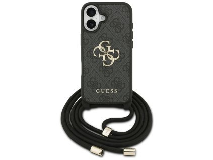 Guess – Hardcase 4G CBDY Big Logo obal s popruhom na iPhone 17 – čierny
