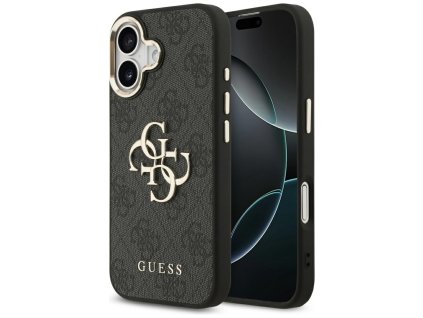 Guess – Hardcase Big 4G Classic Logo obal na iPhone 17 – čierny