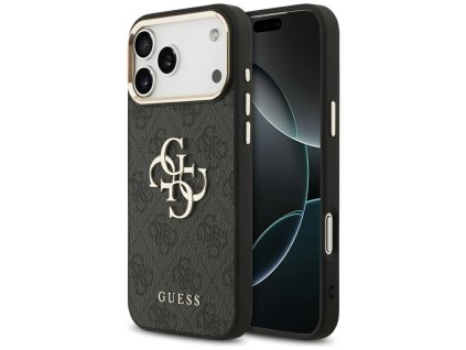 Guess – Hardcase Big 4G Classic Logo obal na iPhone 17 Pro Max – čierny