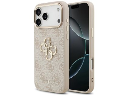 Guess – Hardcase Big 4G Classic Logo obal na iPhone 17 Pro Max – ružový