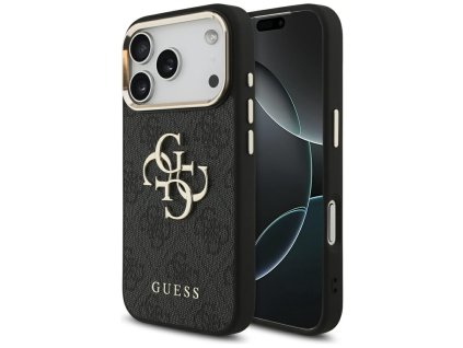 Guess – Hardcase Big 4G Logo Classic obal na iPhone 17 Pro – čierny