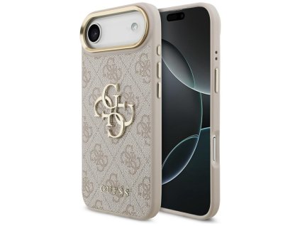 Guess – Hardcase Big 4G Classic Logo obal na iPhone 17 Air – ružový
