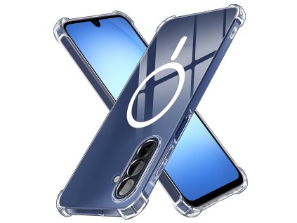 Techsuit – Shockproof Clear Silicone MagSafe priehľadný odolný silikónový kryt na Samsung Galaxy A17 5G / A17 4G – priehľadný