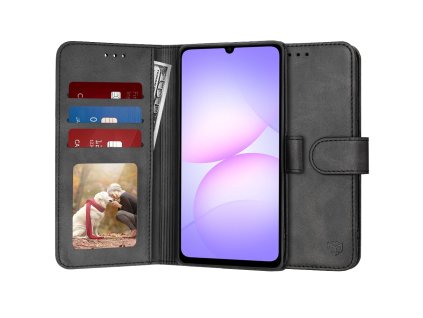 Techsuit – Diary Book knižkové puzdro na Samsung Galaxy A07 4G – čierne