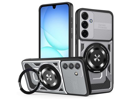 Techsuit – RuggedCam odolný kryt na Samsung Galaxy A17 5G / A17 4G – sivý