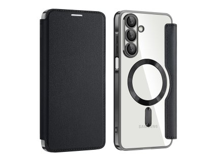 Techsuit – SmartMag Book Case knižkové puzdro na Samsung Galaxy A17 5G / A17 4G – čierne