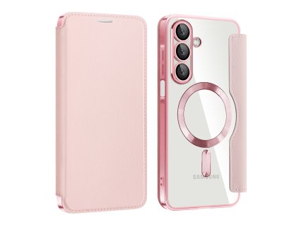 Techsuit – SmartMag Book Case knižkové puzdro na Samsung Galaxy A17 5G / A17 4G – ružové