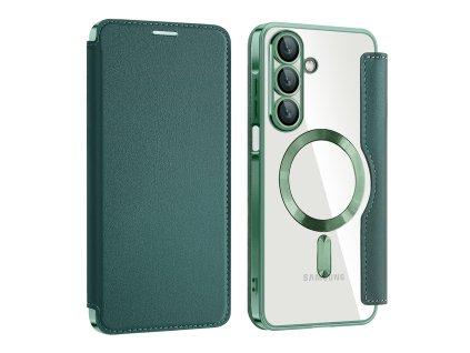 Techsuit – SmartMag Book Case knižkové puzdro na Samsung Galaxy A17 5G / A17 4G – zelené