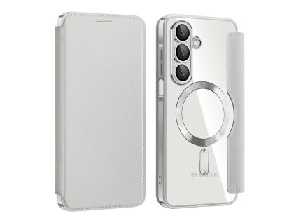 Techsuit – SmartMag Book Case knižkové puzdro na Samsung Galaxy A17 5G / A17 4G – sivé