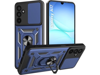 Techsuit – CamShield Series kryt s posuvnou ochranou objektívu na Samsung Galaxy A17 5G / A17 4G – modrý