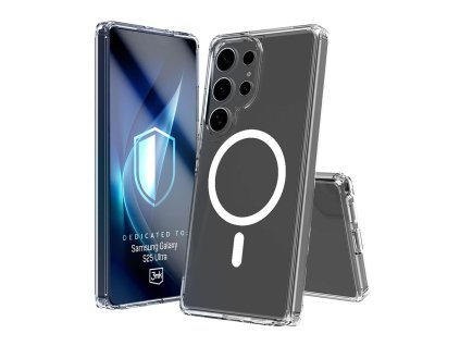 3mk - Armor MagCase magnetický odolný obal na Samsung Galaxy S25 Ultra - priehľadný