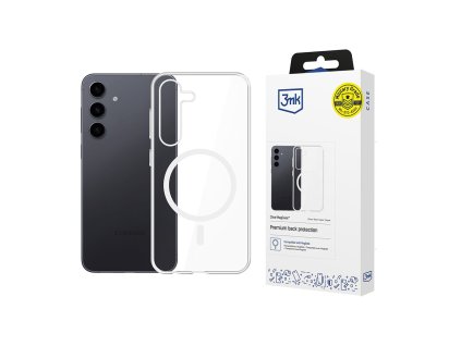 3mk - Clear MagCase magnetický číry obal na Samsung Galaxy S24 - priehľadný