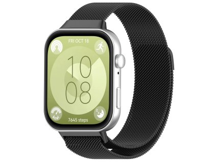 Techsuit – remienok na hodinky (W009) pre Huawei Watch Fit 3 / Fit 4 / Fit 4 Pro – čierny