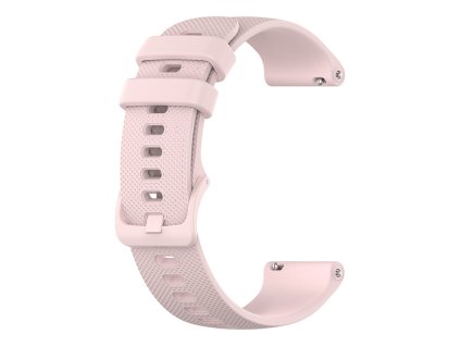 Techsuit – remienok na hodinky 18 mm (W006) pre Huawei Watch GT 4 (41 mm) / W1 / Honor Watch S1 / Garmin Venu 2S / Vivoactive 4S – ružový