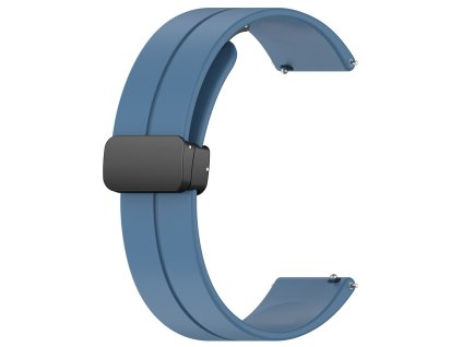 Techsuit – remienok na hodinky 18 mm (W011) pre Huawei Watch GT 4 (41 mm) / W1 / Honor Watch S1 / Garmin Venu 2S / Vivoactive 4S – modrý