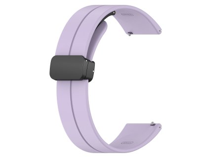 Techsuit – remienok na hodinky 18 mm (W011) pre Huawei Watch GT 4 (41 mm) / W1 / Honor Watch S1 / Garmin Venu 2S / Vivoactive 4S – fialový